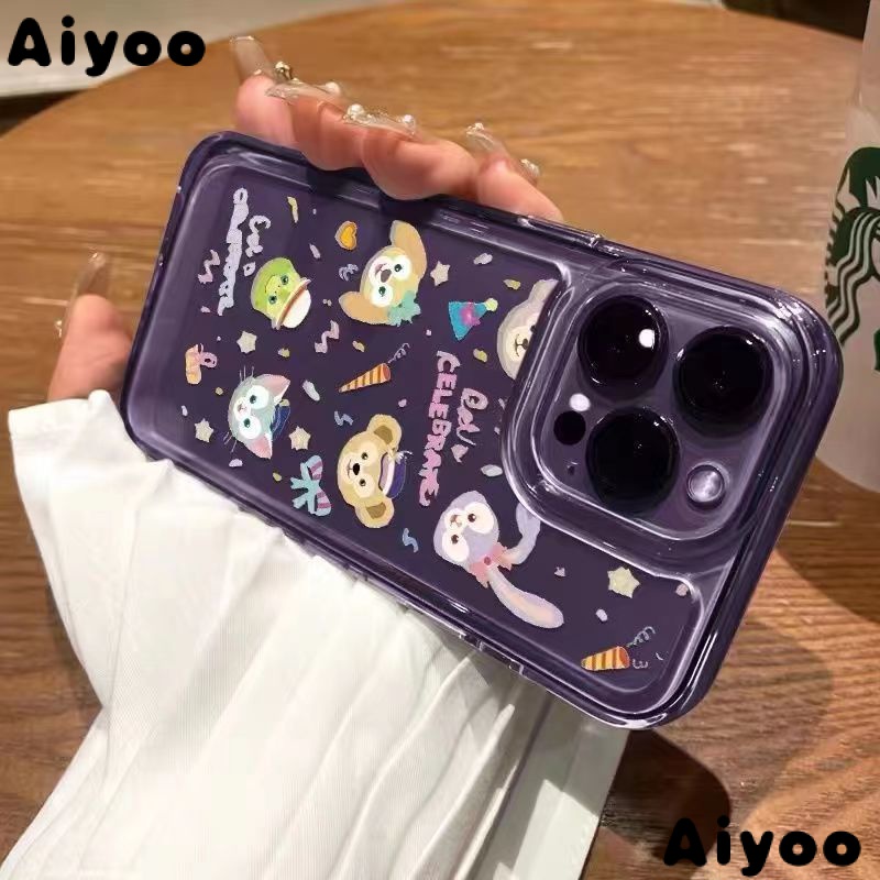 ✅Ốp Điện Thoại Mềm Hình Hoạt Họa Màu Trong Suốt ZQ9T Cho Apple iPhone 14 13Promax 12pro 13