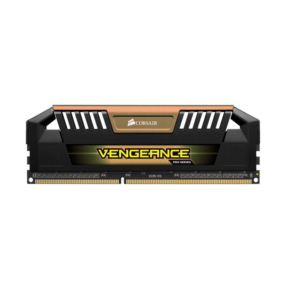 New For Corsair VENGEANCE Pro 16GB 2x 8GB DDR3 OC 2400MHz PC3-19200U Gold DIMM Desktop PC RAM Memory