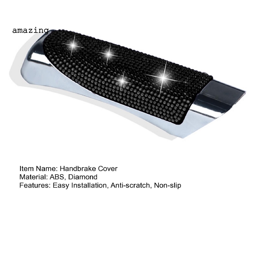 Vỏ Bọc Phanh Tay Đính Kim Cương Giả Lấp Lánh Sang Trọng Chống Trượt Trang Trí Nội Thất Xe Hơi