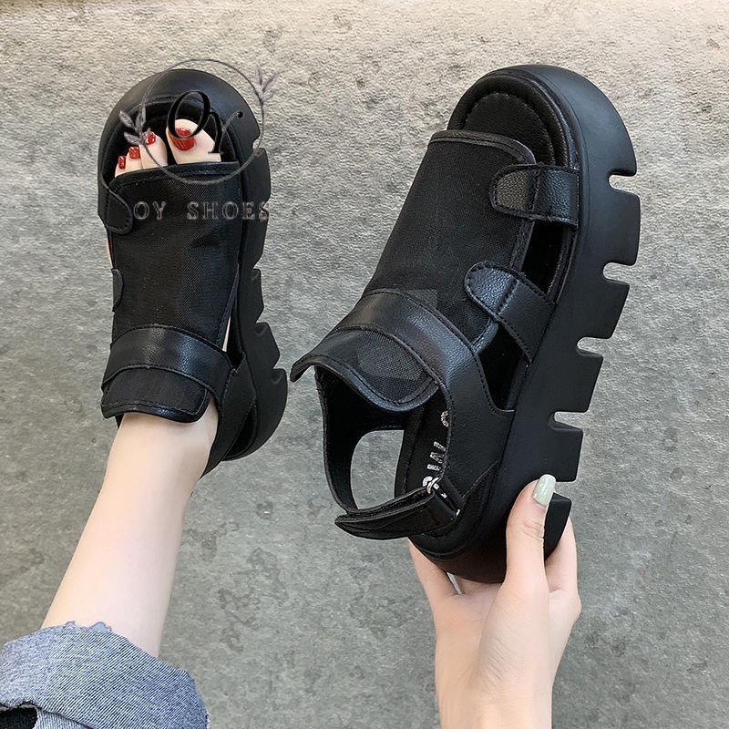 Xăng đan Đế Dày Phối Lưới Phong Cách La Mã Thời   2023