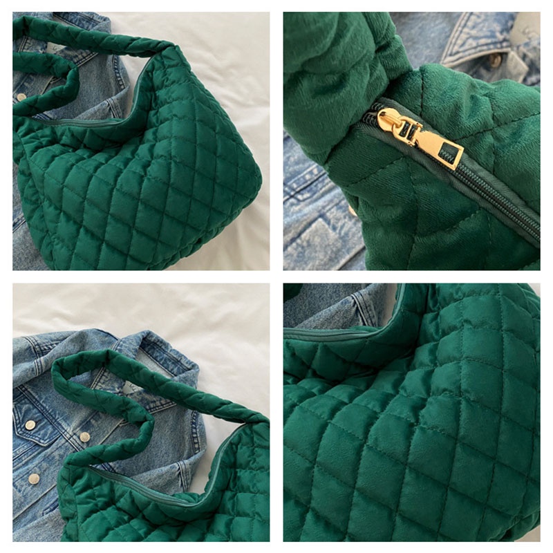 MISCHA Túi Xách Nữ Vải Nhung Cỡ Lớn Thiết Kế Đơn Giản Màu Sắc Thanh Lịch