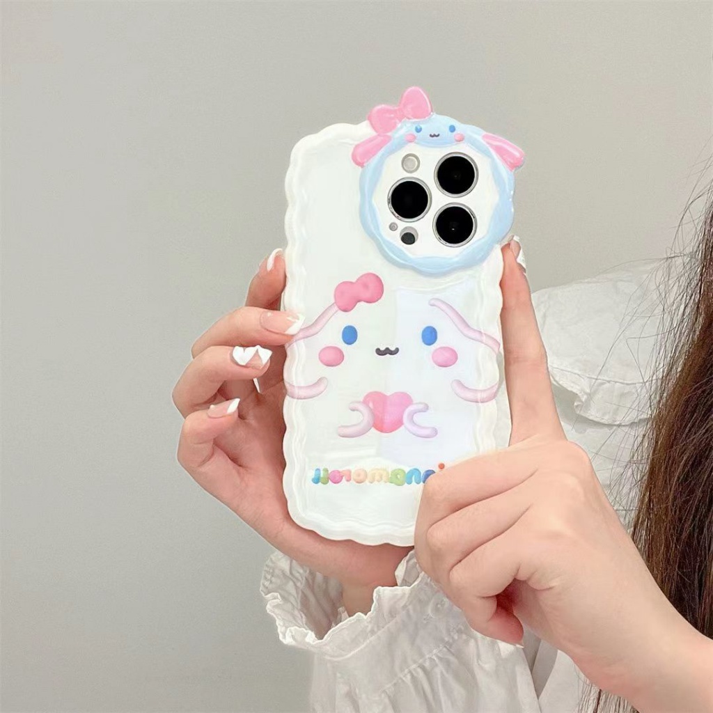 ✅Ốp Điện Thoại Họa Tiết Hoạt Hình Cún Cinnamon / Mèo Hello Kitty Dễ Thương Cho iPhone13promax 11 14Pro 12 13Promax AZ9Y