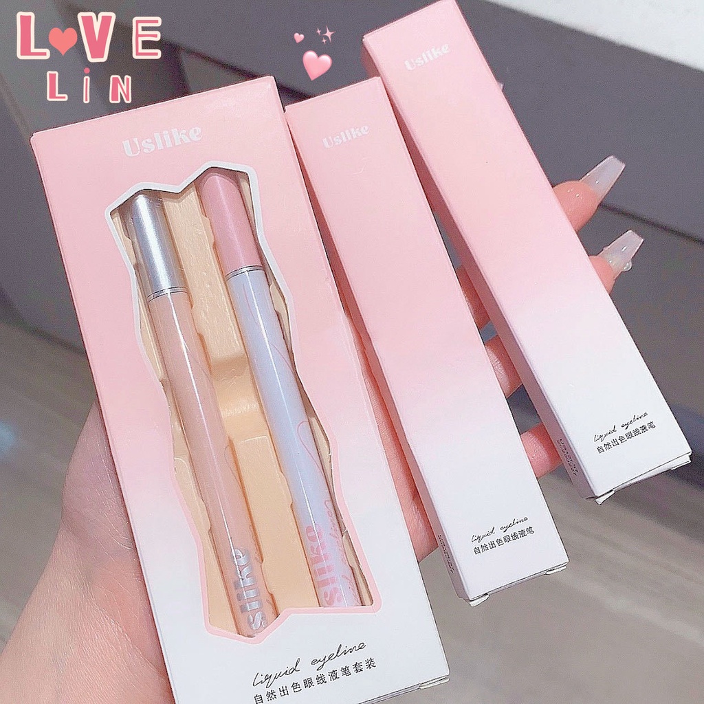 [Lovelin] Bút Kẻ Mắt Chống Nước Chống Mồ Hôi Nhanh Khô Không Nhòe Cho Người Mới Bắt Đầu