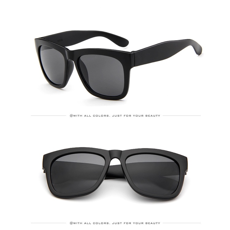 Kính Mát Gọng Vuông Phong Cách Retro Thời Trang Cho Nam Nữ