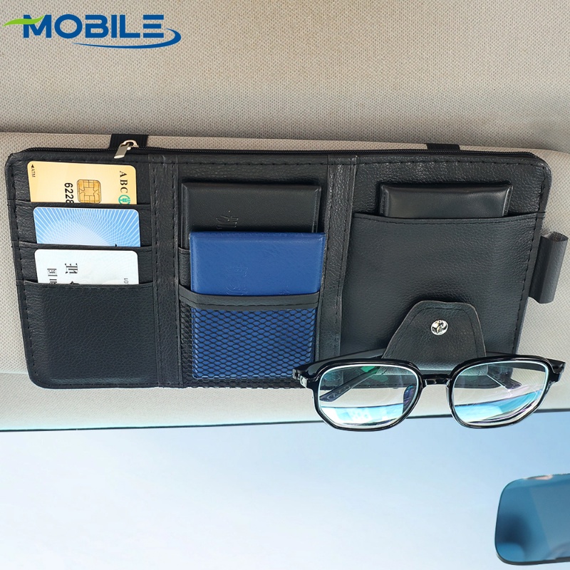 Túi Da Đựng Đĩa CD DVD Bill Note Gắn Tấm Che Nắng Xe Hơi Đa Năng Giá Đỡ