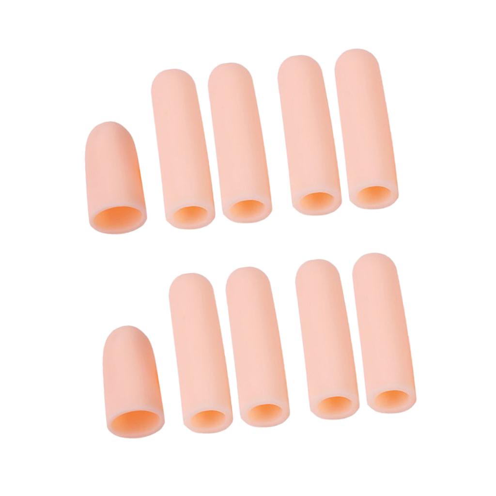 10Pcs Silicone Thumb Protector Splint Finger Sleeves Cover