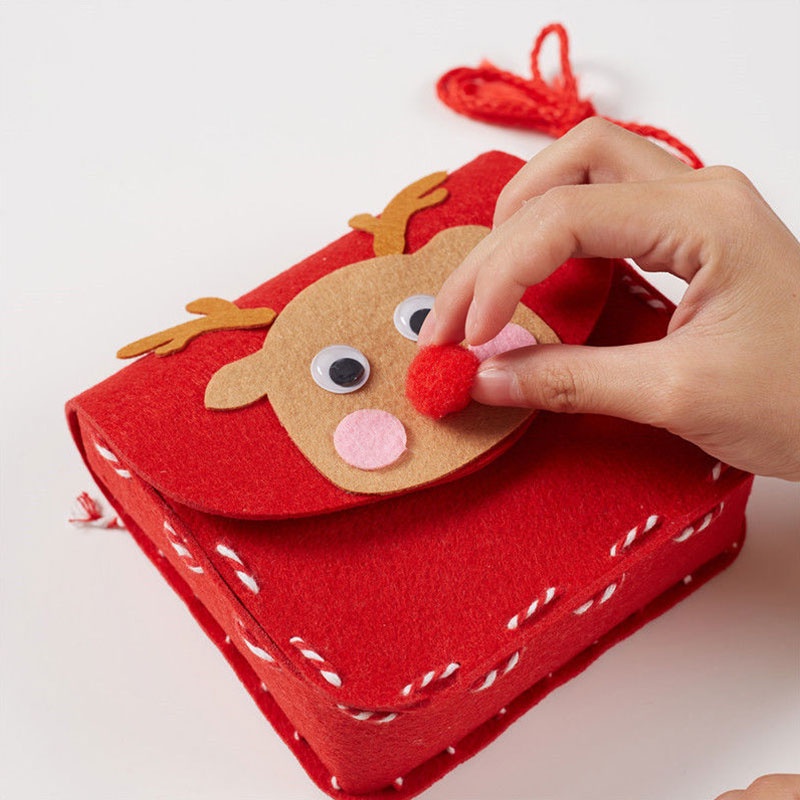 Túi Đeo Chéo Handmade Thân Thiện Với Môi Trường Trang Trí Giáng Sinh Cho Trẻ Mẫu Giáo