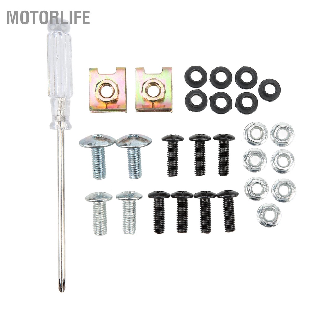 Motorlife Đèn pha xe máy phía trước 7in Fairing Bề mặt nhẵn Chống lão hóa mài mòn Phù hợp cho tròn Xe