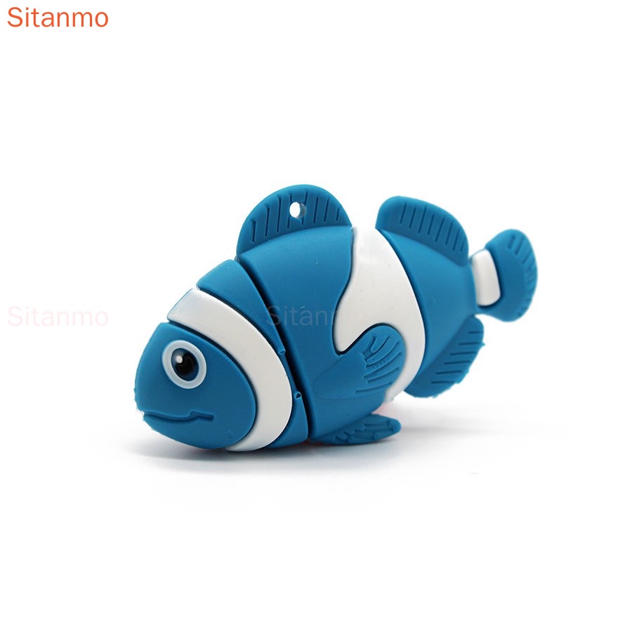 Usb Dung Lượng 1GB 8GB 16GB 32GB 64GB 2TB 128GB Bằng Silicon Hình Cá Nhiệt Đới Dễ Thương
