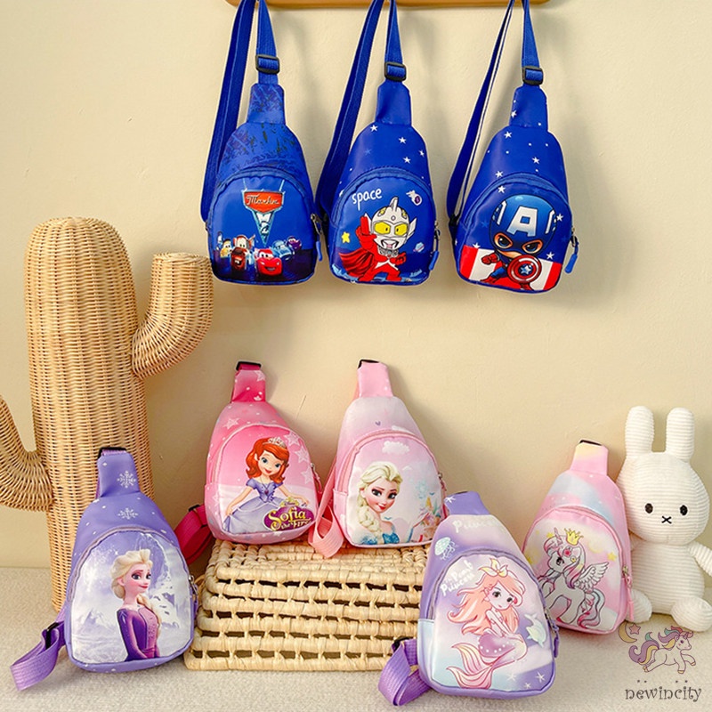 Túi Đeo Chéo Hoạt Hình Xinh Xắn Theo Phong Cách Hàn Quốc Dành Cho Bé
