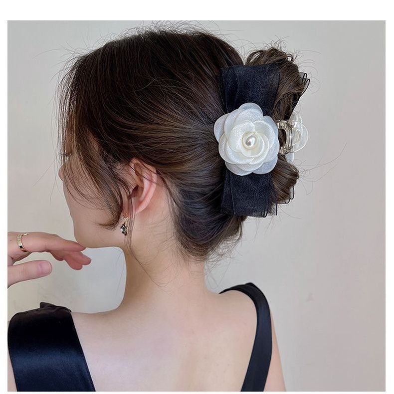 Kẹp Tóc Hình Cá Mập Đính Nơ Dễ Thương Phong Cách Hàn Quốc