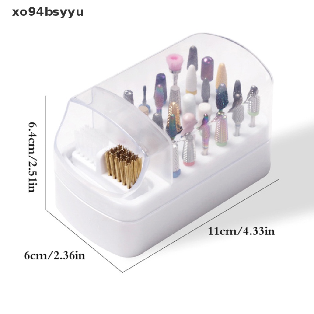 Hộp Đựng Mũi Khoan Móng Tay Acrylic 30 Lỗ Xo94Bsyu Tiện Lợi