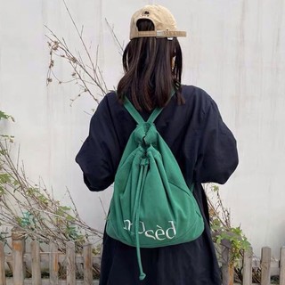 Balo NALLCHEER vải canvas cỡ lớn màu trơn thời trang đơn giản