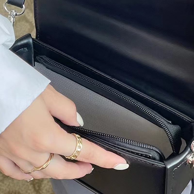 Ielgy Túi Đeo Vai Hình Vuông Màu Trắng Đựng Điện Thoại Phong Cách Vintage Thời Trang Dễ Phối Đồ Cho Nữ