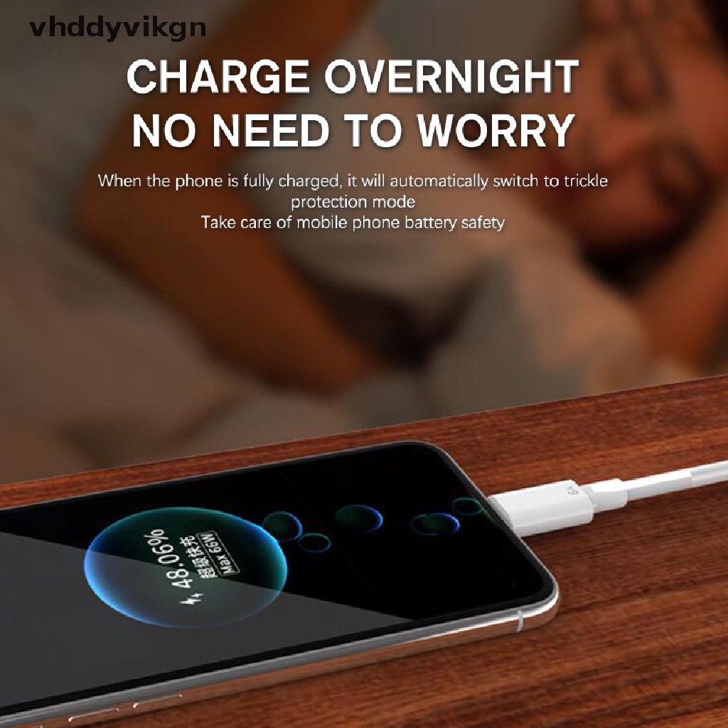 Dây Cáp Sạc Nhanh VHDD 1 / 1.5mile 6A 66W USB Type-c Cho xiaomi Samsung Huawei
