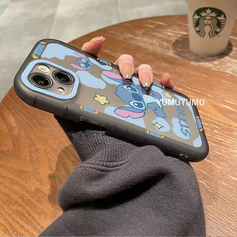 ✅Ốp Điện Thoại Dẻo Trong Suốt Họa Tiết Hoạt Hình Stitch Dễ Thương Cho iPhone 14 / 13pro 12promax iPhone7plus xrins JQ7O