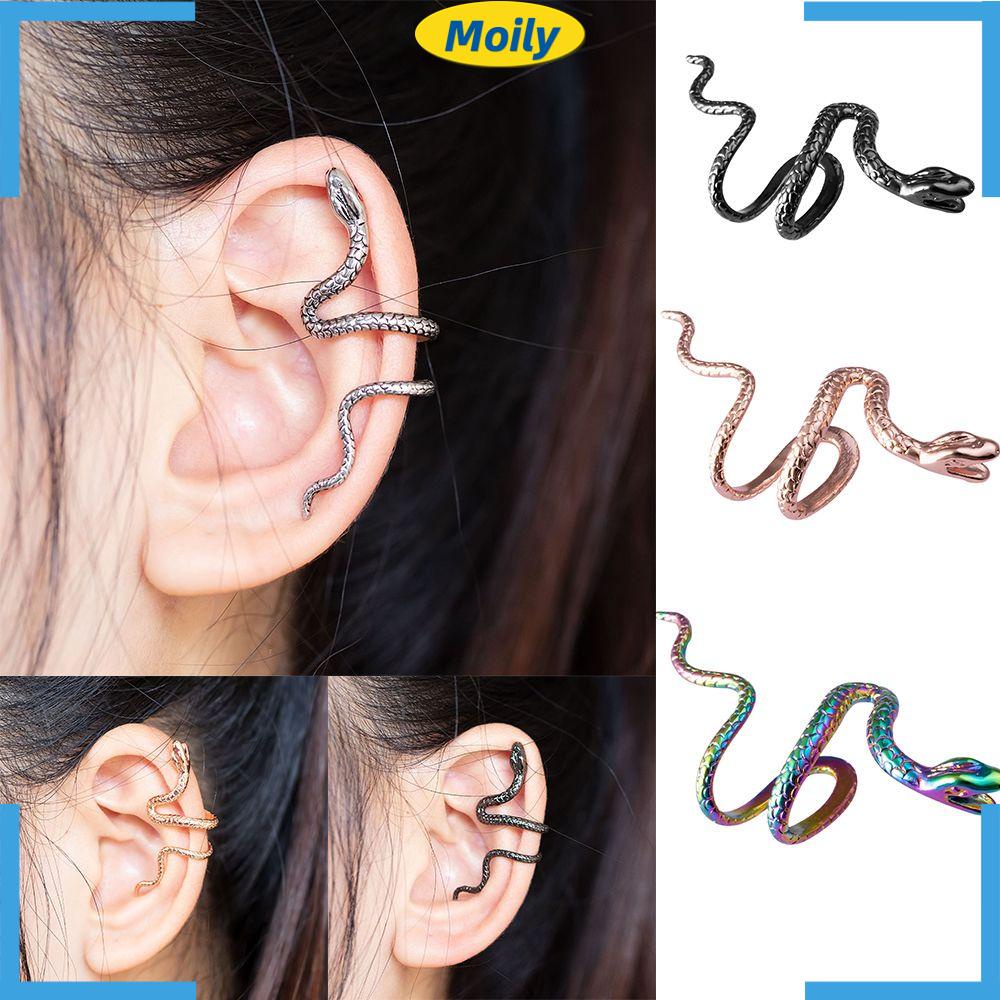 1 khuyên kẹp vành tai hình rắn bằng đồng thau thời trang cá tính