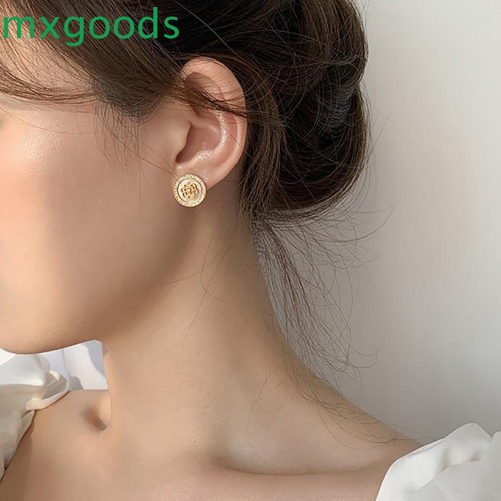 Khuyên Tai Nữ Hình Tròn Thời Trang Hàn