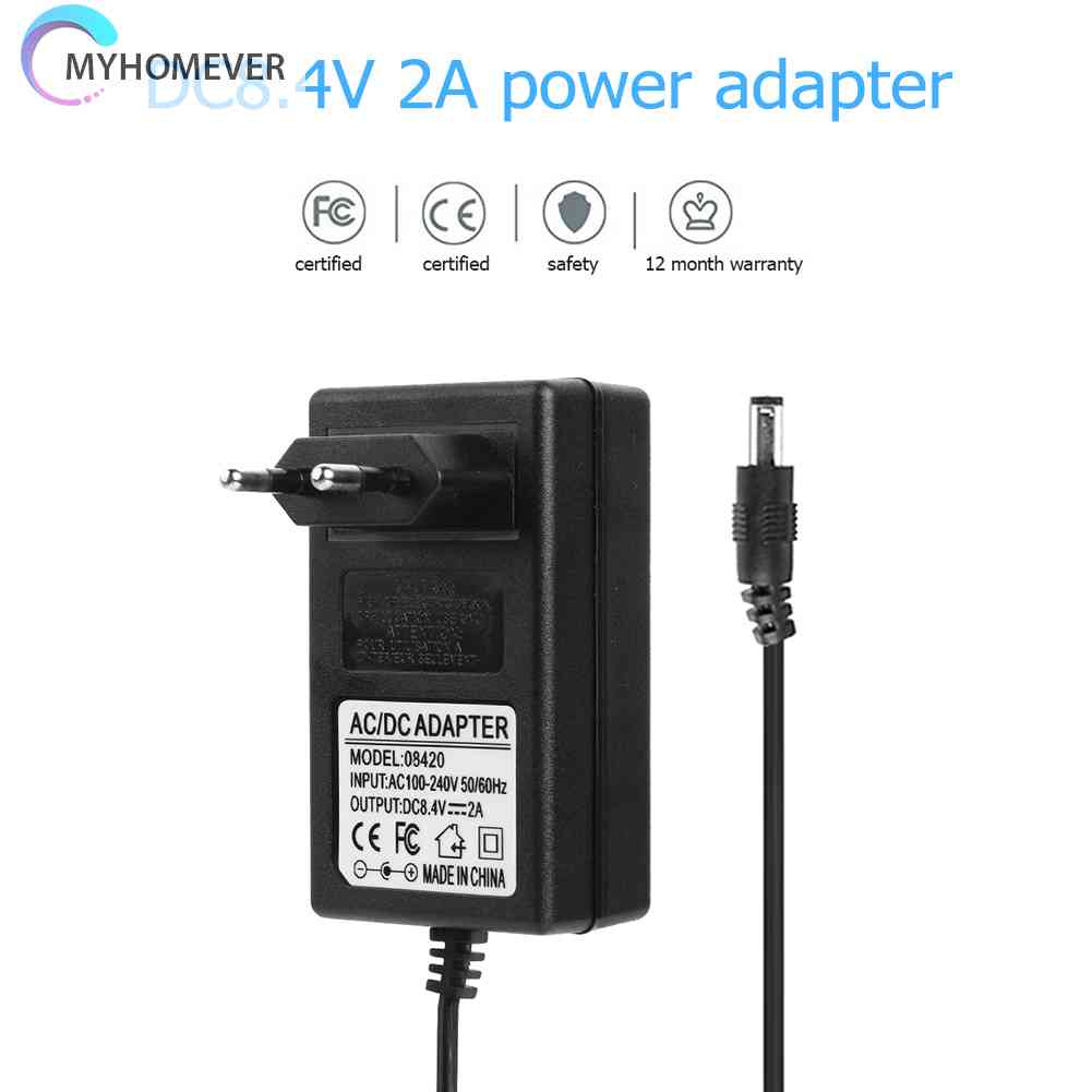 Bộ Sạc Pin Lithium 8.4V 2A 18650 DC5.5mm