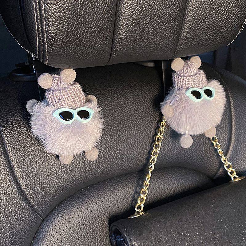 Small Briquette Car Backrest Hook Cute Car Seat Multifunctional Storage Front Row Rear Row Car Interior Decoration TujP