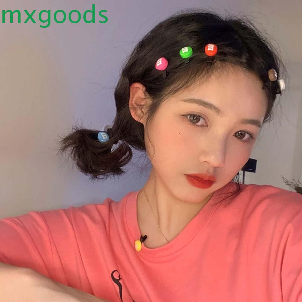 Set 5/10 kẹp tóc chữ M màu kẹo đơn giản thời trang Hàn Quốc cho nữ