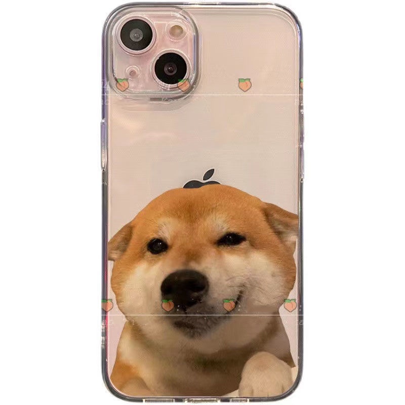 ✅Ốp Điện Thoại Silicon Mềm Màu Trong Suốt Hình Chú Chó Shiba Dễ Thương Cho iPhone 13 14 12promax xs 7Pin 11