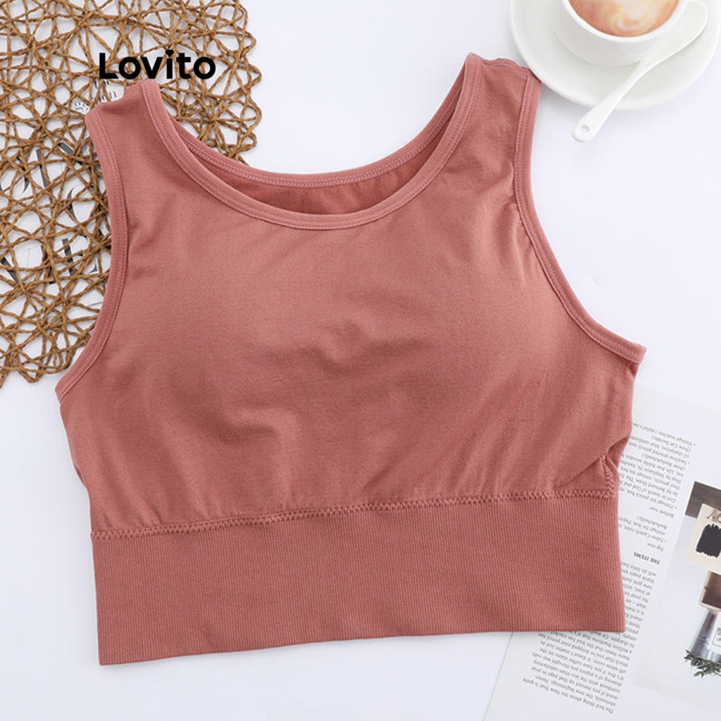 (Vật phẩm thiết yếu) Áo lót thể thao Lovito Seamless Skinny