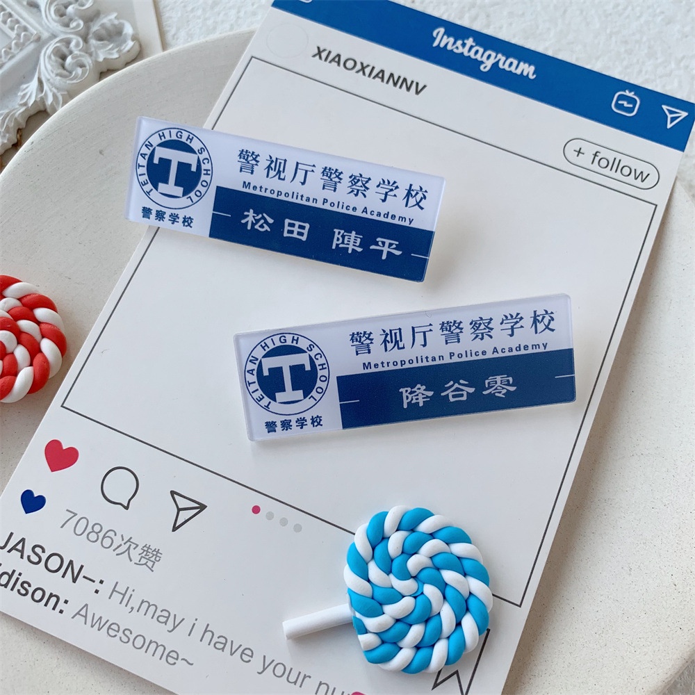 Huy Hiệu Cài Áo Hình Thám Tử Conan DIY Thời Trang