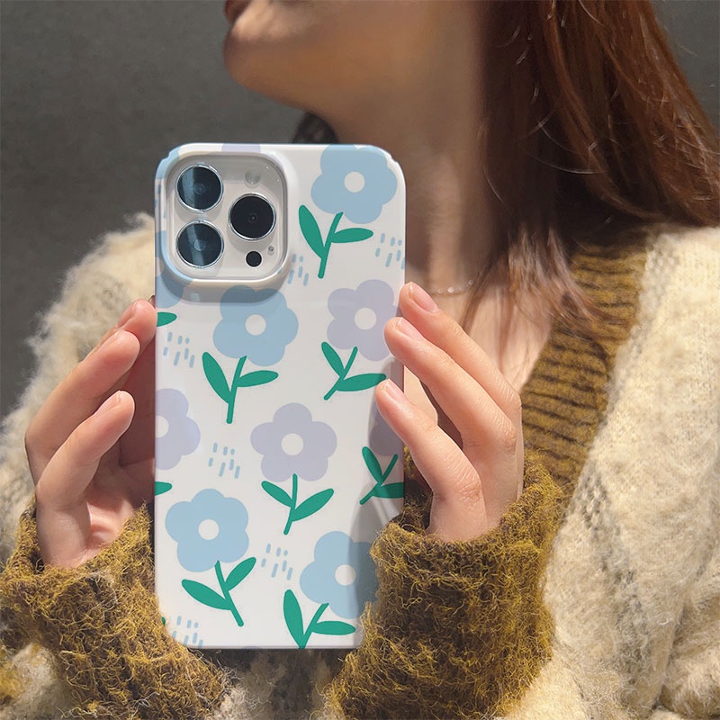 Ốp Điện Thoại Cứng In Hình Hoa Mưa Cho iphone 14promax 11 13 12 7Plus 8 X XS Max