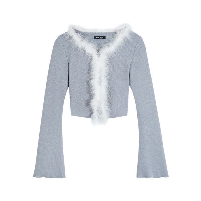 Kaisike  Set Áo Váy Và Áo Khoác cardigan Mềm Mại Thời Trang Mùa Thu Cho Nữ