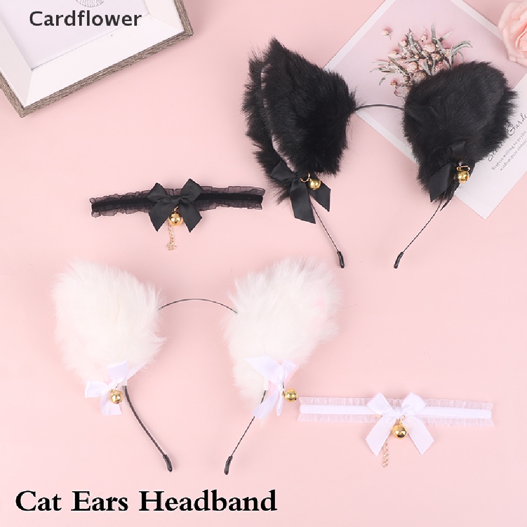 1 Bộ Vòng Cổ + Băng Đô Tai Mèo Cho Nữ