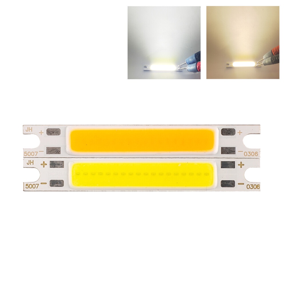 Chip Đèn LED COB 50x7mm 3W DC 9V 11V Gắn Tường Trang Trí
