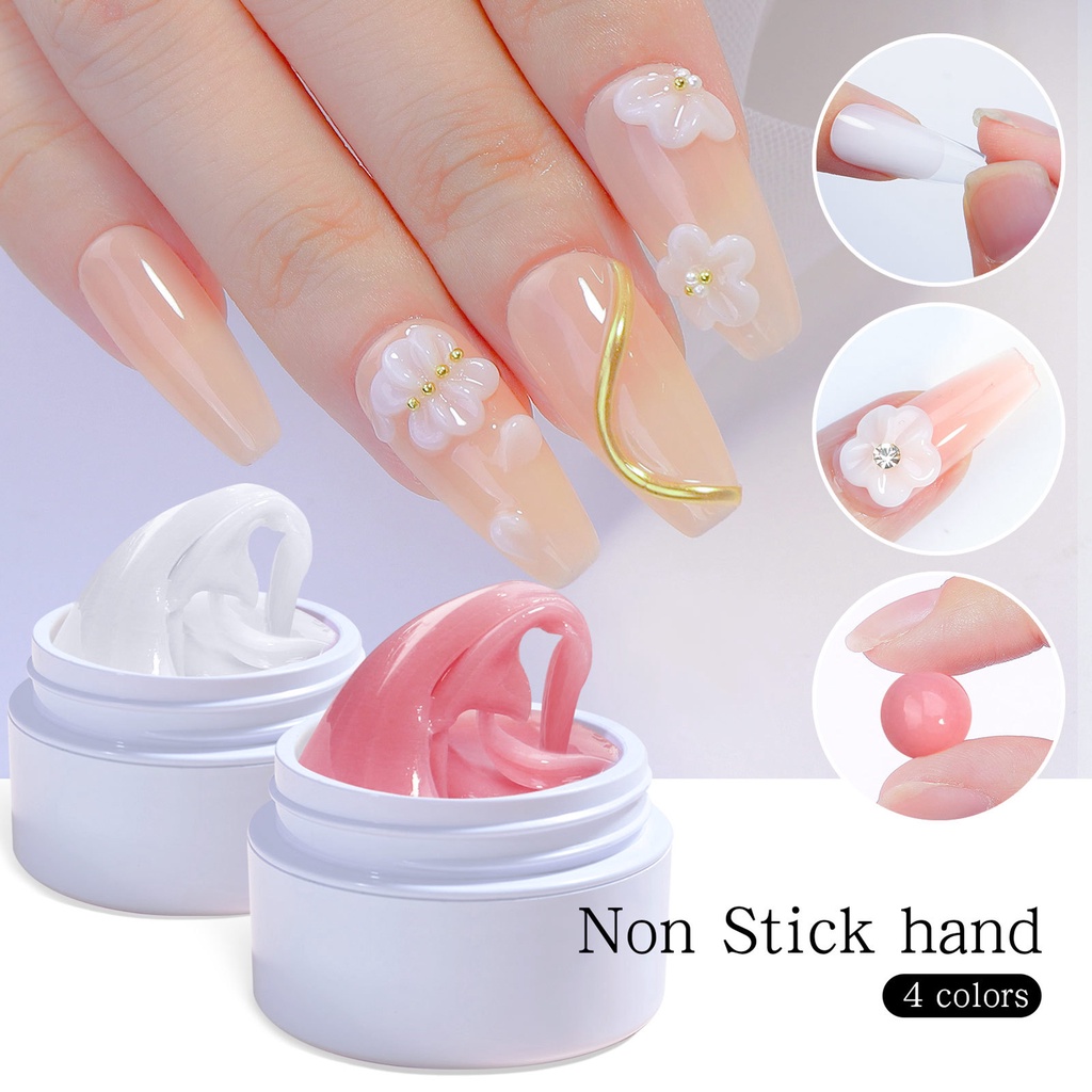 Keo Dán Nối Dài Móng Tay 15ml Tiết Kiệm Sức Không Gây Kích Ứng 4 Màu