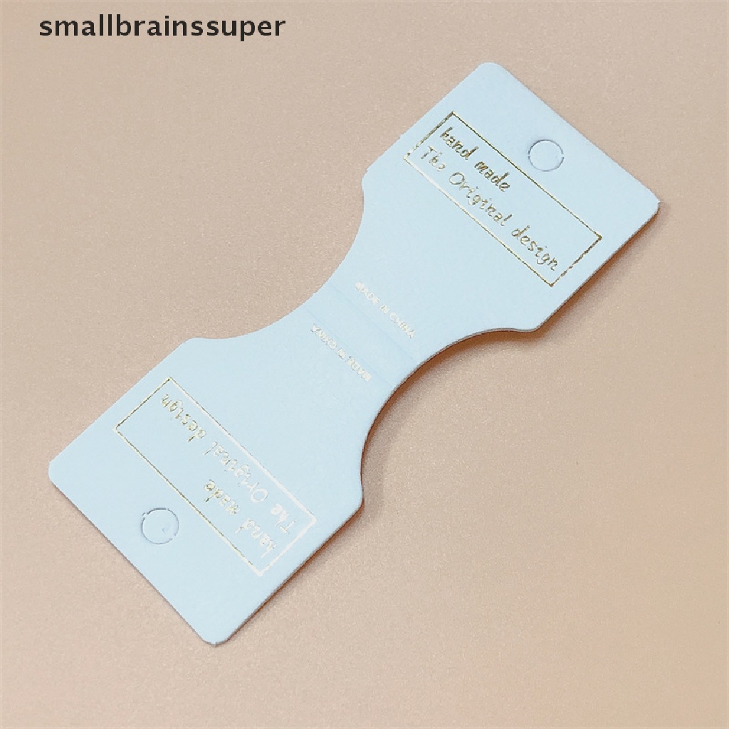 Set 50 Thẻ Giấy Kraft Nhỏ Trưng Bày Vòng cổ Vòng Tay Vòng cổ Trang Sức SBS