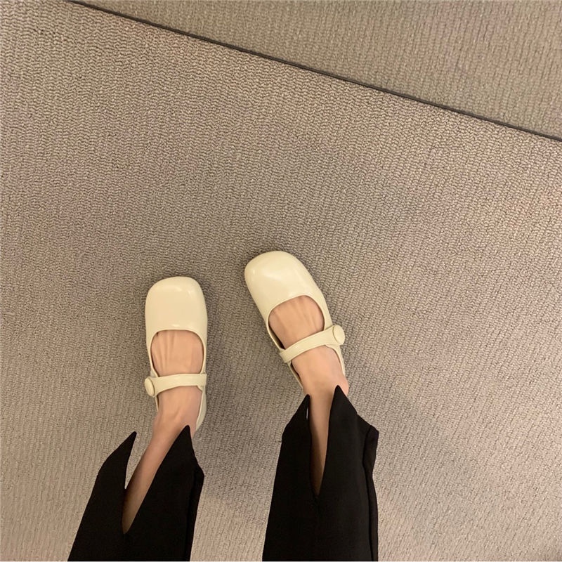 Giày Búp Bê Mary Jane Đế Bệt Thời Trang Mùa Xuân Dành Cho Nữ