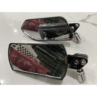 Gương xe máy 5 cạnh Vân Carbon chính hãng