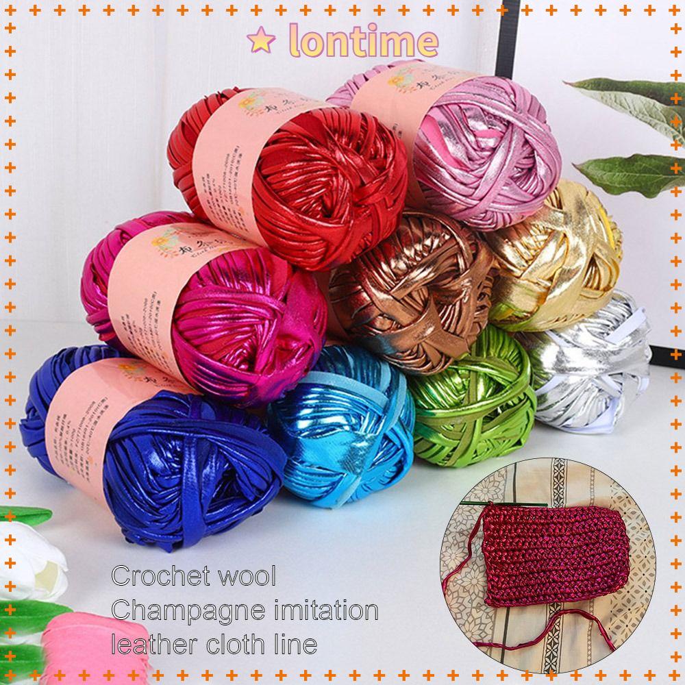 Cuộn Len Sợi Móc Dùng Đan Áo Thun / Chăn Mền / Túi Xách DIY Sáng Bóng