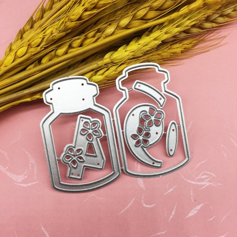 Khuôn Cắt Giấy Kim Loại Hình Chai Nước Nhỏ