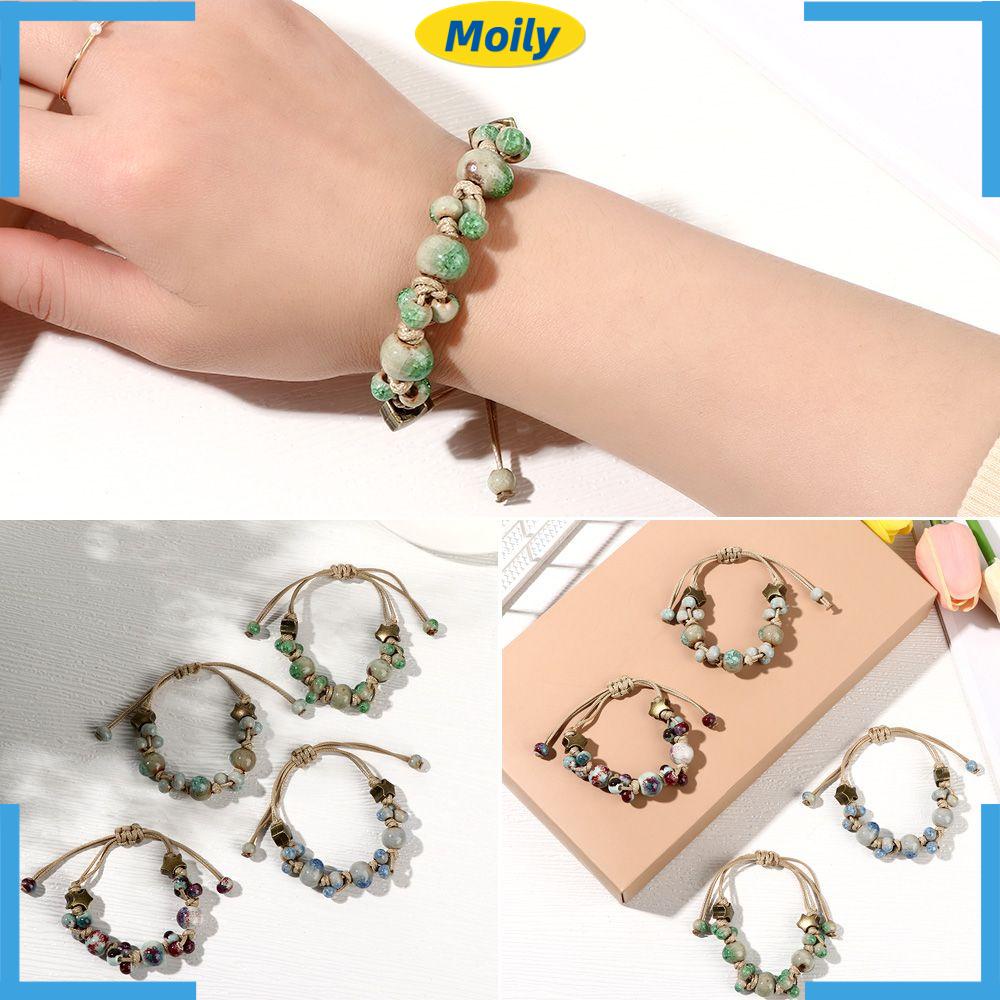 Vòng tay thiết kế chuỗi hạt phong cách cổ điển thiết kế mới phổ biến cho nữ