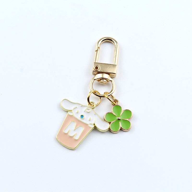 Móc Khóa Nhỏ Giọt Tự Làm Hình Chú Chó Cinnamon Hoạt Hình Đáng Yêu