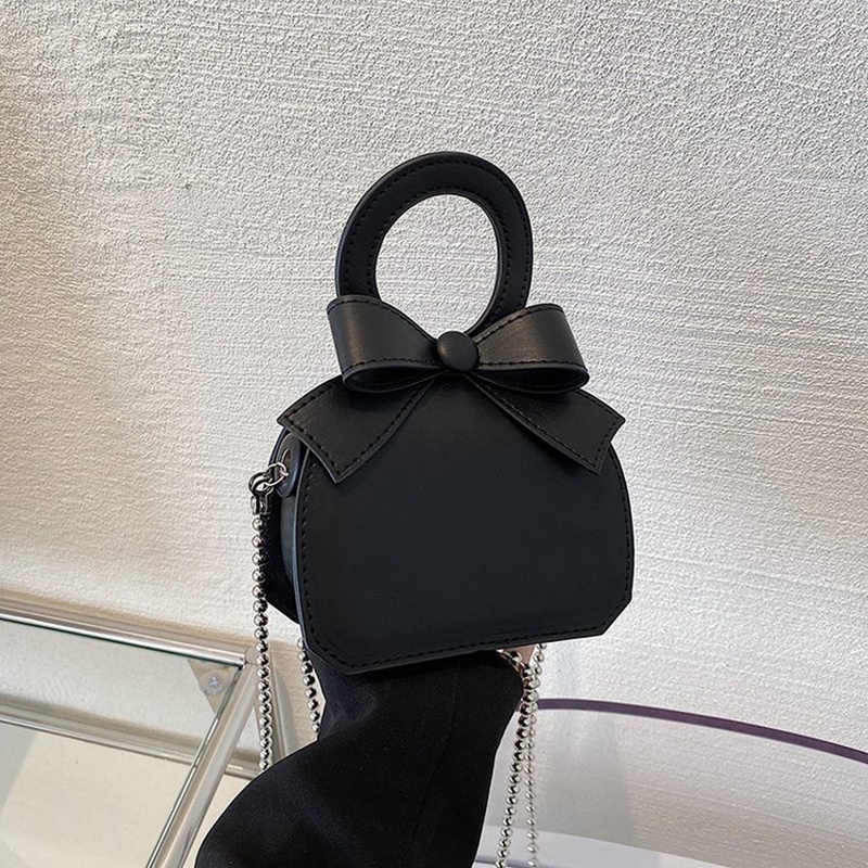 Túi Đeo Chéo Màu Sắc Ngọt Ngào Đính Nơ Xinh Xắn Cho Nữ