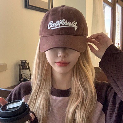 Mũ Lưỡi Trai Thêu Chữ California Chất Liệu Mềm Mại Phong Cách Thể Thao Trẻ Trung