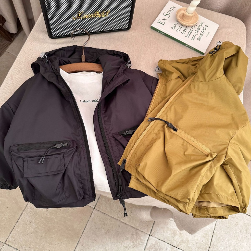 Áo Khoác Hoodie Màu Trơn Phong Cách Hàn Quốc Thời Trang Mùa Xuân 2023 Cho Bé