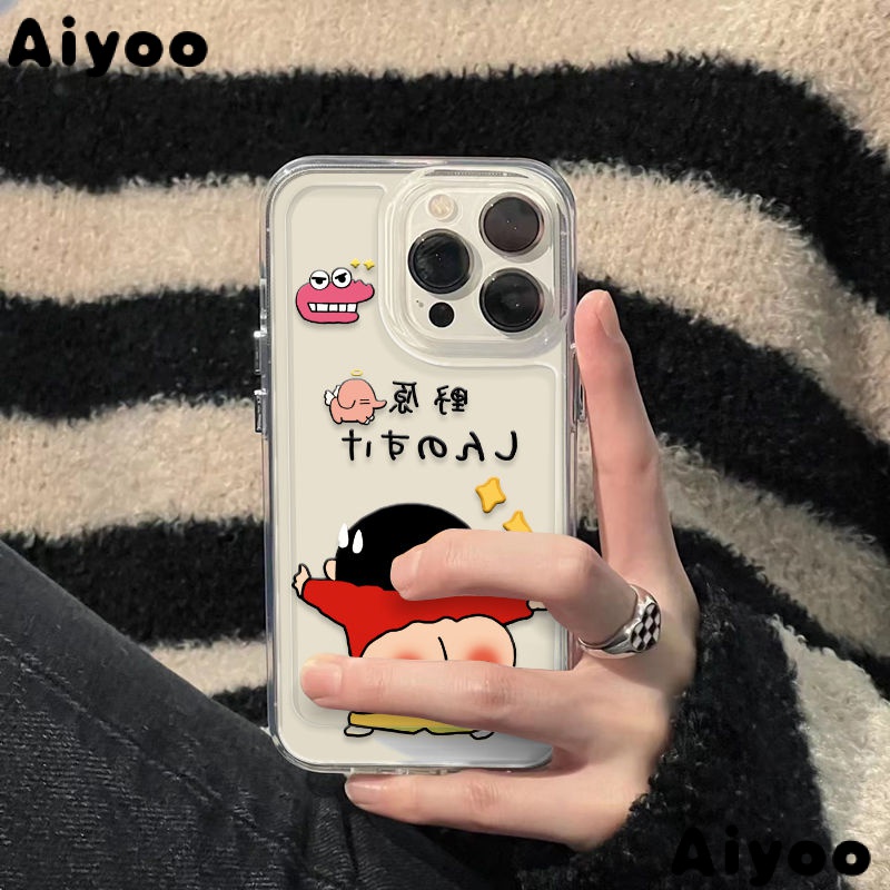 ✅Ốp Điện Thoại Chống Sốc In Hình Shin-Chan Phong Cách Đường Phố Cho iPhone 14Promax 13 / 12 / 11 7 / 8plus YY1T