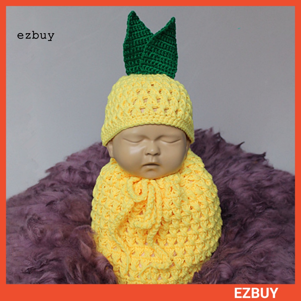 1 Bộ Đồ Ngủ Bằng Len Chống Rách Dễ Thương Dùng Làm Đạo Cụ Chụp Ảnh Cho Bé Sơ Sinh