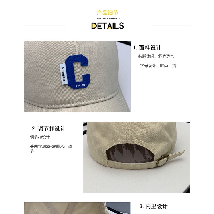 Nón Lưỡi Trai Cotton Màu Đen Dễ Phối Đồ Thời Trang Phong Cách Hàn Quốc Cho Nữ