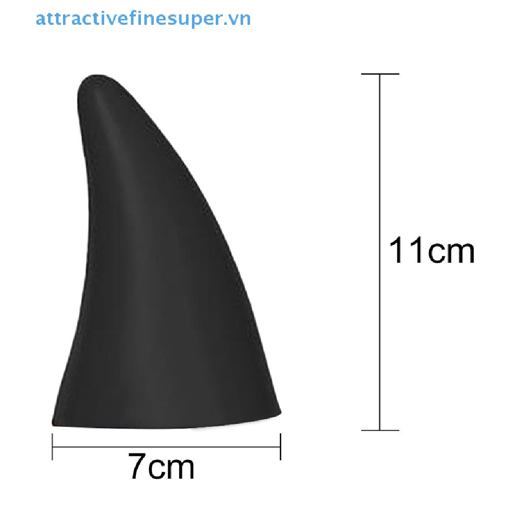 Afs Hình Dán Sừng Quỷ 3D Polyurethane Vui Nhộn Chống Va Chạm Cho Xe Hơi