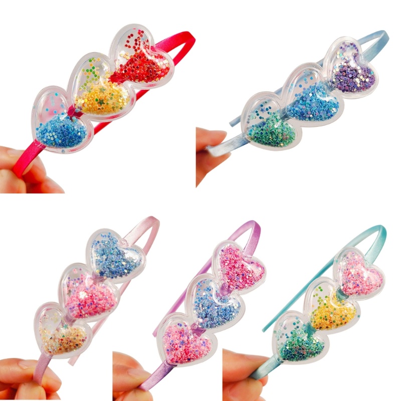 Flgo Băng Đô Cài Tóc Hình Trái Tim Dễ Thương Cho Bé Gái