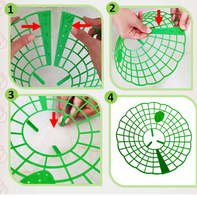 Giá Đỡ Cố Định Trái Dâu Bằng Nhựa Hình Tròn Tiện Lợi Dành Cho Ban Công