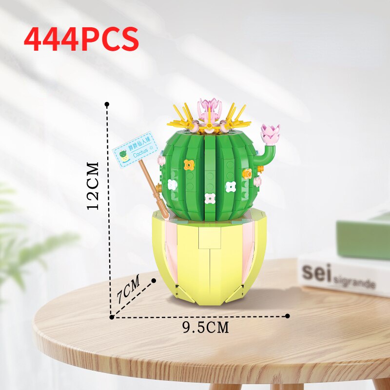 Đồ Chơi Lắp Ráp Mô Hình Chậu Hoa Bonsai Mini DIY Dành Cho Trẻ Em